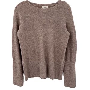 Charli Wool Cashmere Sweater Womens Size XS Beige Bow Sleeves
